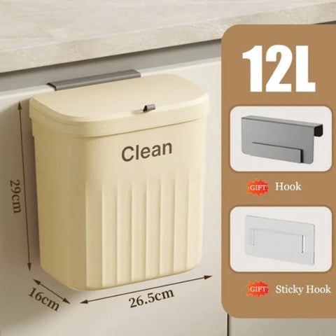 Kitchen Hanging Trash Can - Foodies Kitchenware