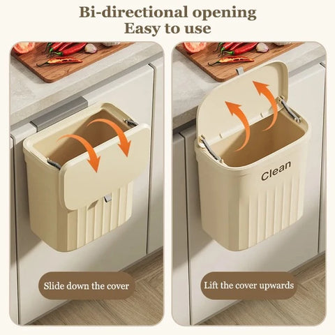 Kitchen Hanging Trash Can - Foodies Kitchenware