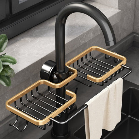 Kitchen Aluminum Sink Drain Rack - Foodies Kitchenware