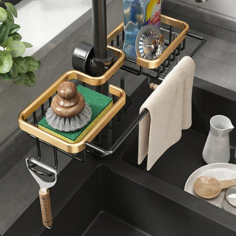 Kitchen Aluminum Sink Drain Rack - Foodies Kitchenware