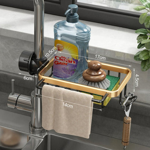 Kitchen Aluminum Sink Drain Rack - Foodies Kitchenware